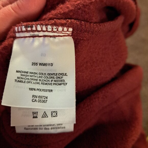 Columbia Men's Rust Red Fleece Zip Up Jacket Size Large - Picture 11 of 11